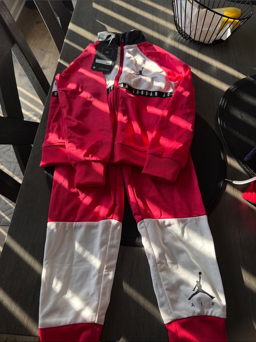 Nike Red and White Kids Jordan Tracksuit
